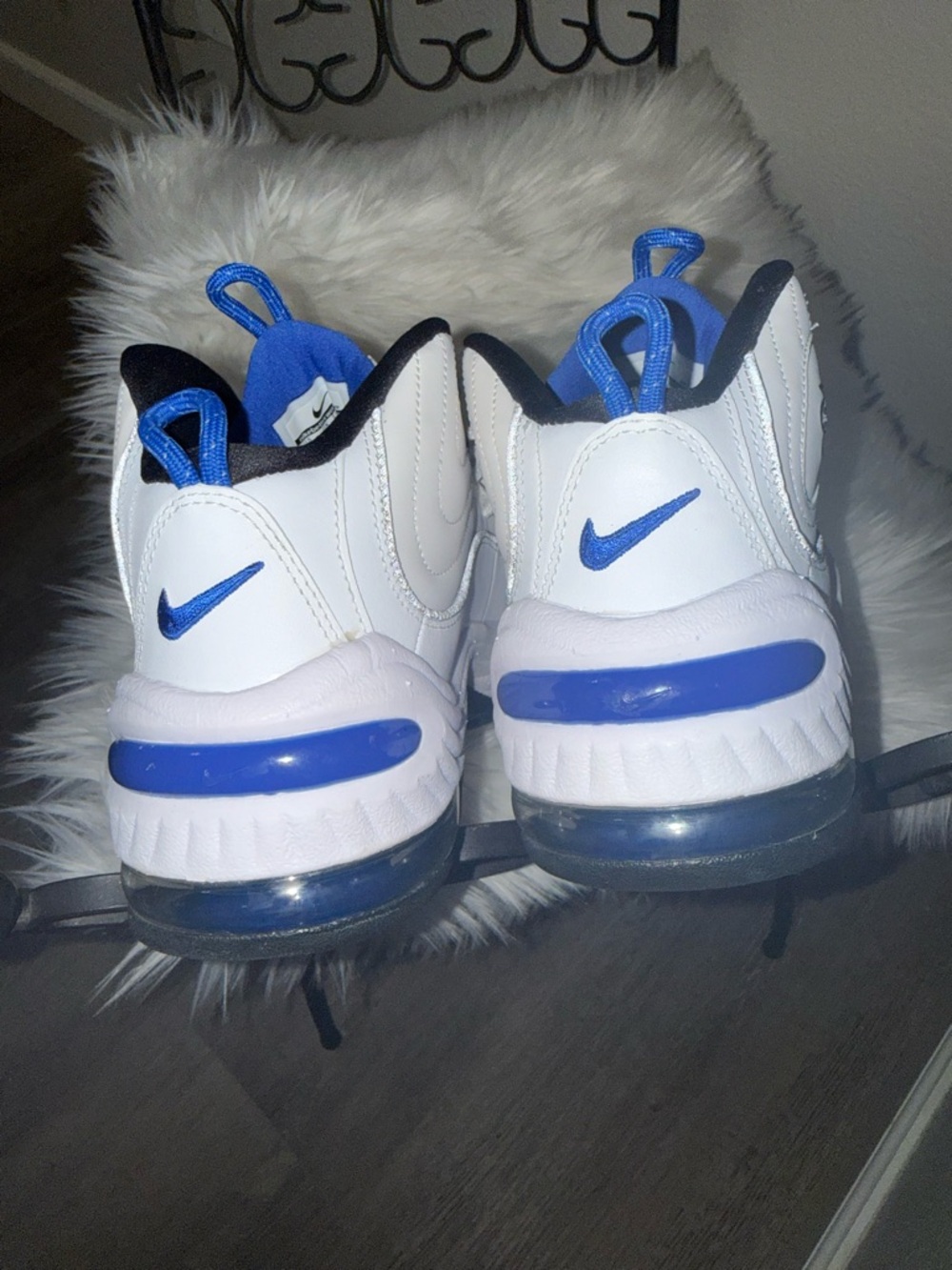 NWOT Nike Air Penny II White/Black/Blue - Picture 6 of 11